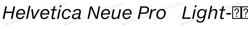 Helvetica Neue Pro   Light字体转换
